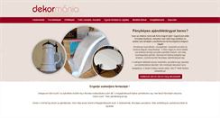 Desktop Screenshot of dekormania.hu
